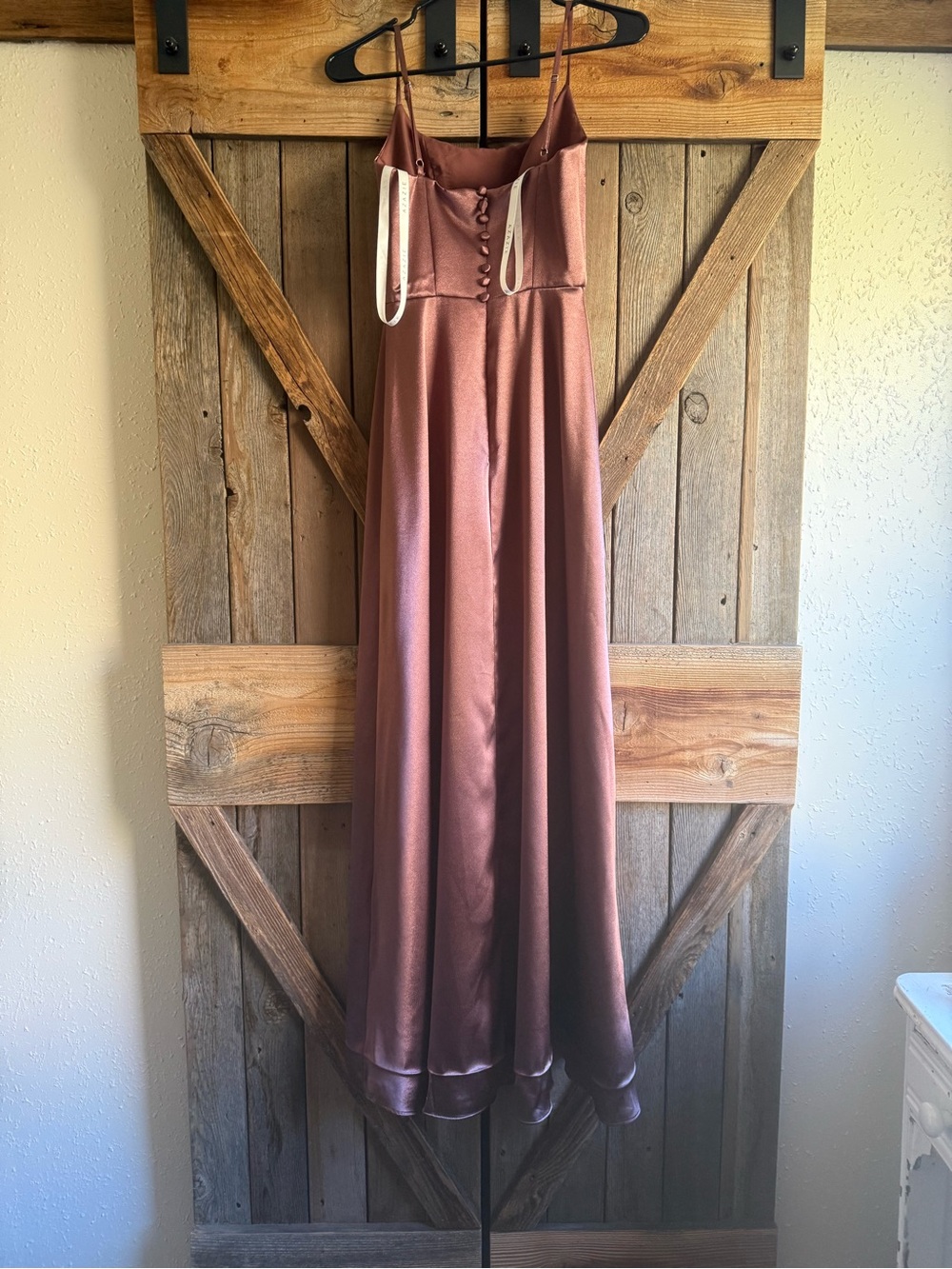 Azazie bridesmaids espresso Halsey dress - Picture 2 of 3